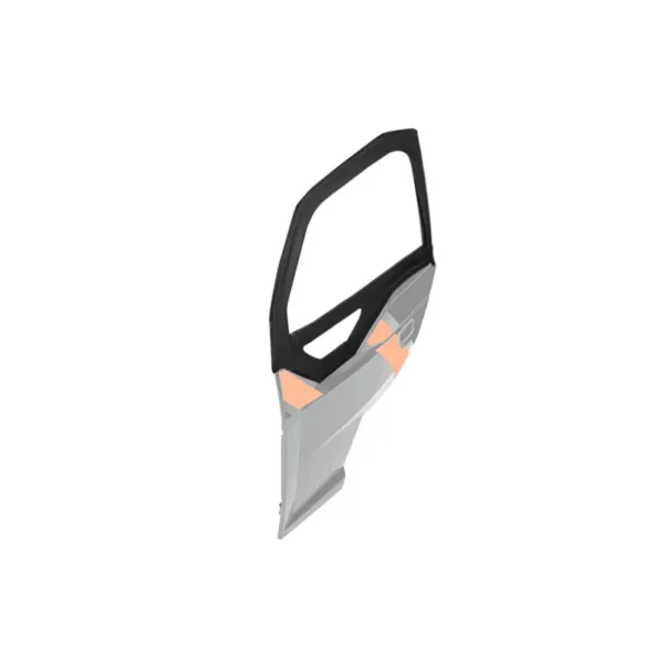 zip window upper doors for general, front, canvas, set of 2