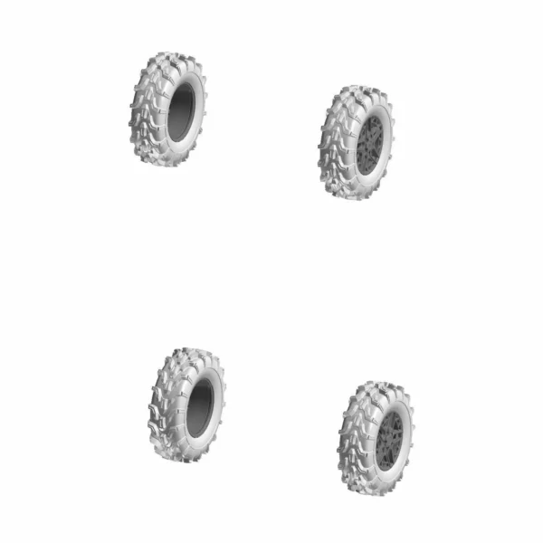 pro armor wheel & tire set: mud xc