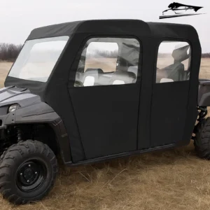 full cab enclosure – black + clear | fits polaris® ranger xp 800 crew (2010–2014)