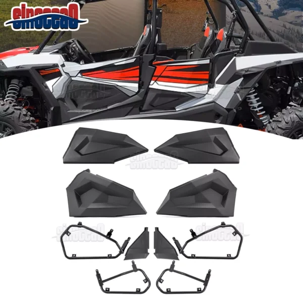 black lower door inserts for polaris rzr xp 4 1000/xp 4 turbo 2014 2023 #2879942