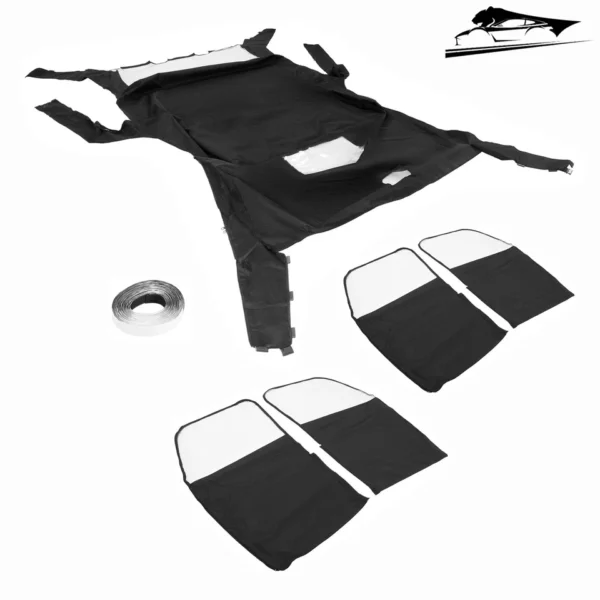 full cab enclosure – black + clear | fits polaris® ranger xp 800 crew (2010–2014)